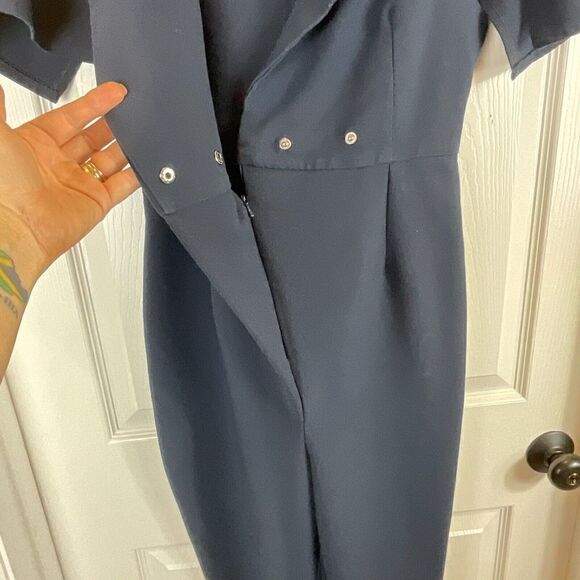 The Fifth Label Womens Navy Blue Manhattan V Neck Jumpsuit Romper Size Small H3 - Picture 11 of 12